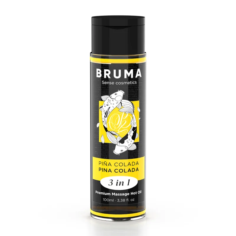 BRUMA - PREMIUM MASSAGE OLIE WARMTE EFFECT ANANAS SMAAK 3 IN 1 - 100 ML