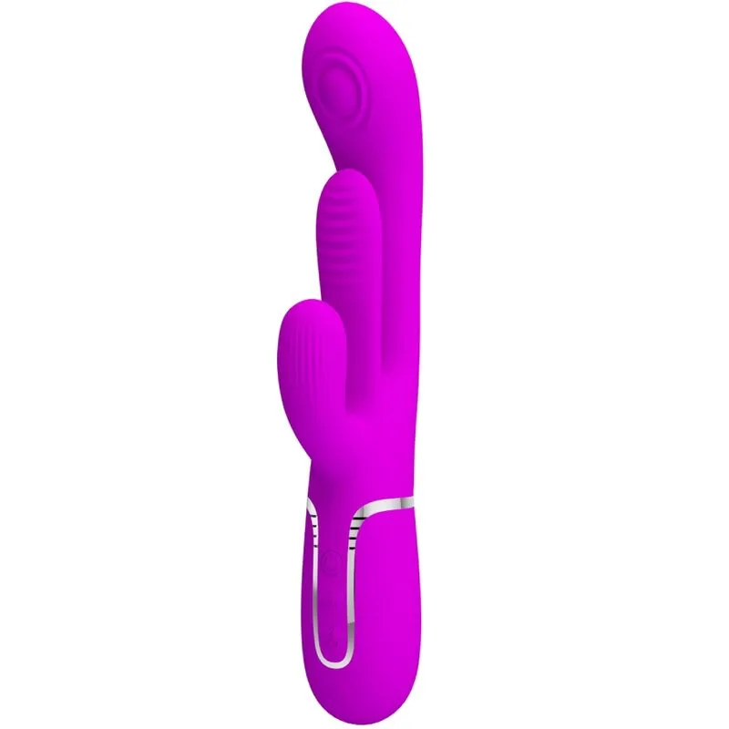 PRETTY LOVE - SHANIA TRIPLE MULTIFUNCTIONELE KONIJNENVIBRATOR ROZE