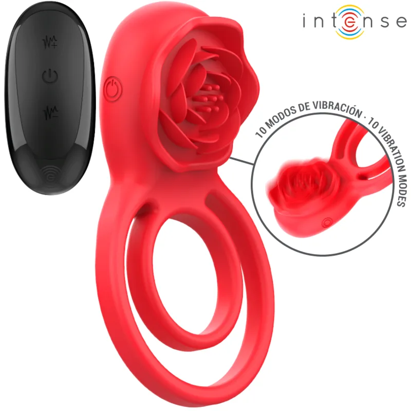 INTENSE - GAIL STIMULATOR ROSE 10 VIBRATIES ROOD AFSTANDSBEDIENING