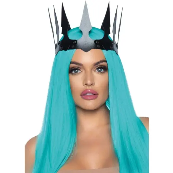 LEG AVENUE - ZWARTE STUDDED Imitatielederen Maleficent Crown