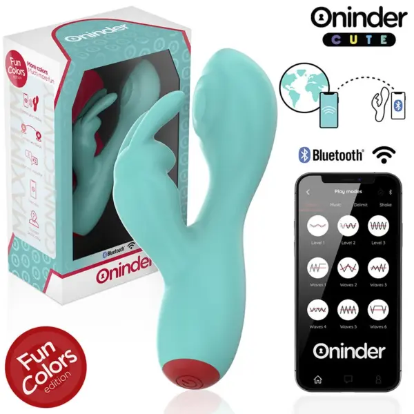 ONINDER CUTE - LOVE BUNNY G-SPOT CLITORALE VIBRATOR - GRATIS WERELDWIJDE APP