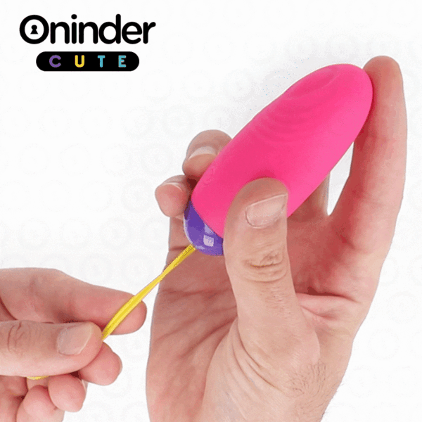 ONINDER CUTE - LOVE PLEASURE VIBRO-WAVE TAPPING SILICONE EGG - GRATIS WERELDWIJDE APP