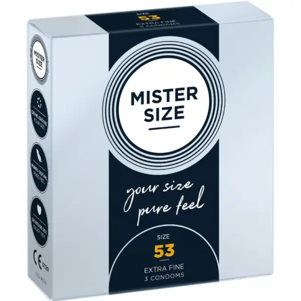 MISTER SIZE - CONDOOMS MAAT M 53 MM (3 STUKS)