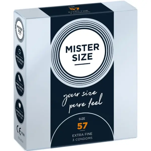 MISTER SIZE - CONDOOMS MAAT L 57 MM (3 STUKS)