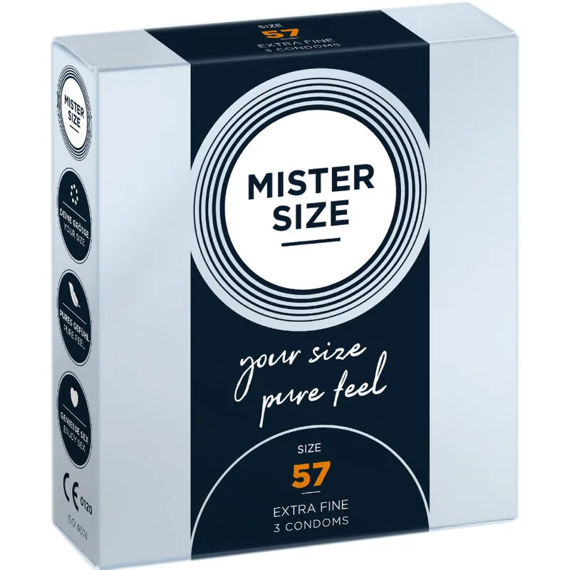 MISTER SIZE - CONDOOMS MAAT L 57 MM (3 STUKS)