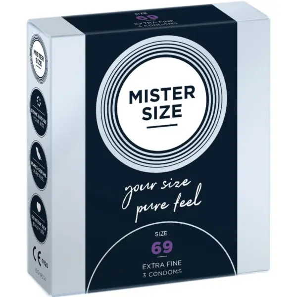 MISTER SIZE - XXXL MAAT CONDOOMS 69 MM (3 STUKS)