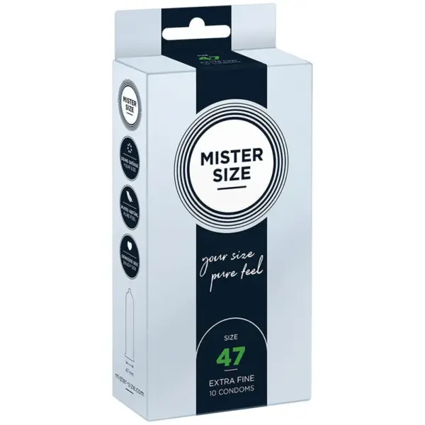 MISTER SIZE - CONDOOMS MAAT XS 47 MM (10 STUKS)