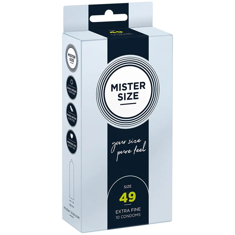 MISTER SIZE - CONDOOMS MAAT S 49 MM (10 STUKS)