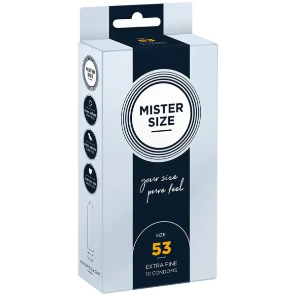 MISTER SIZE - CONDOOMS MAAT M 53 MM (10 STUKS)
