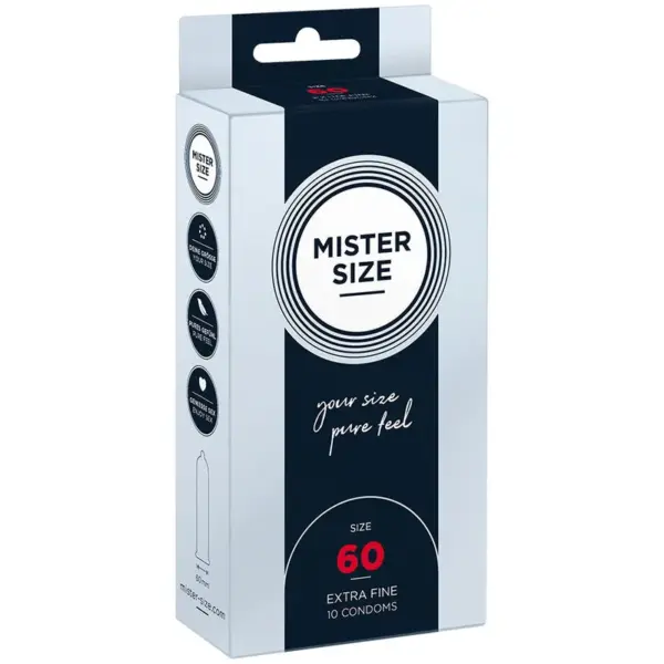 MISTER SIZE - XL MAAT CONDOOMS 60 MM (10 STUKS)