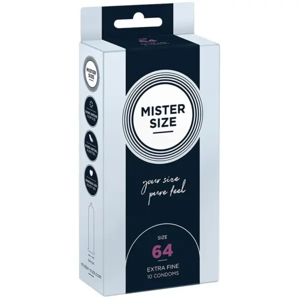 MISTER SIZE - XXL-MAAT CONDOOMS 64 MM (10 STUKS)