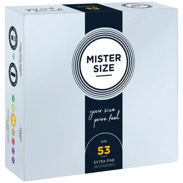 MISTER SIZE - CONDOOMS MAAT M 53 MM (36 STUKS)