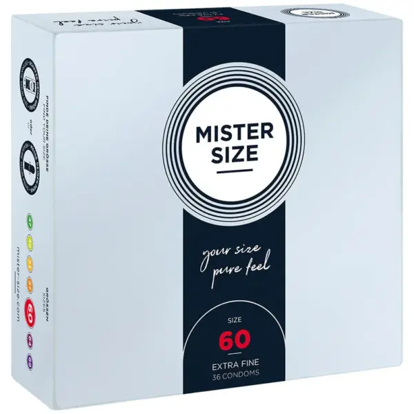 MISTER SIZE - XL MAAT CONDOOMS 60 MM (36 STUKS)