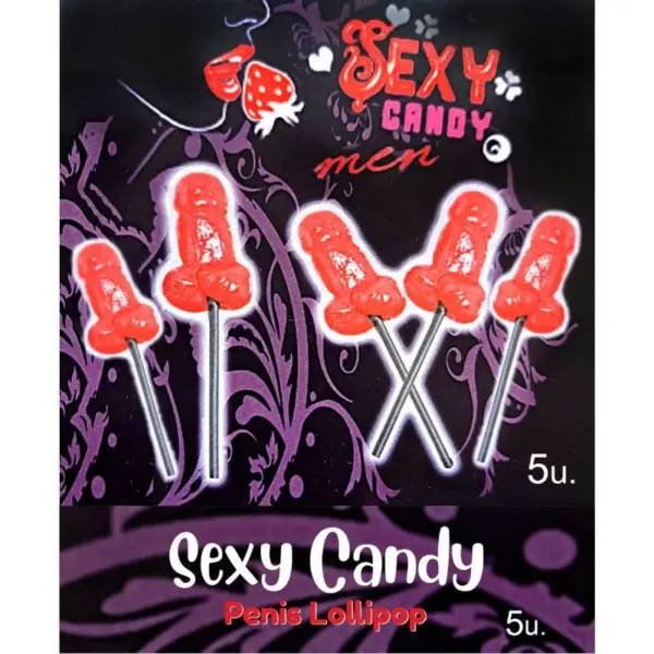 DIABLO PICANTE - DOOS MET 5 KERS PENISVORMIGE LOLLIES
