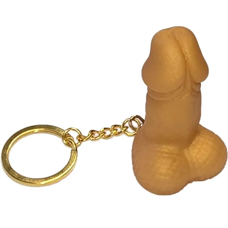 DIABLO PICANTE - GOUDEN PENISVORMIGE SLEUTELHANGER