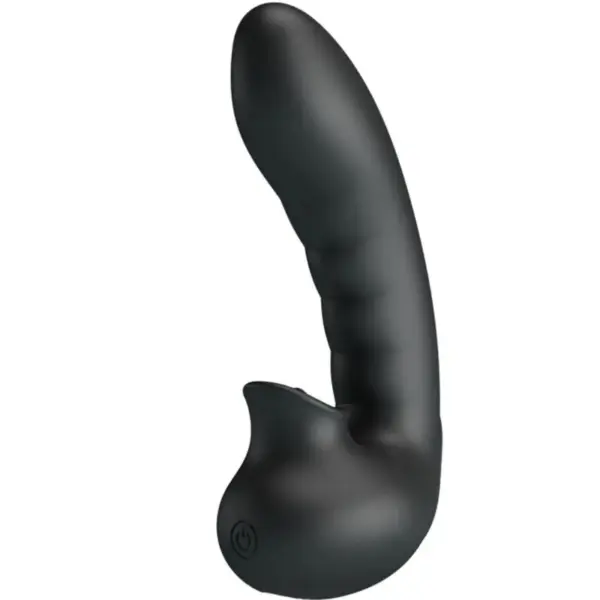 PRETTY LOVE - HOBGOBLIN VIBRERENDE VINGERCASE 12 VIBRATIES + CLITORIS STIMULATOR ZWART