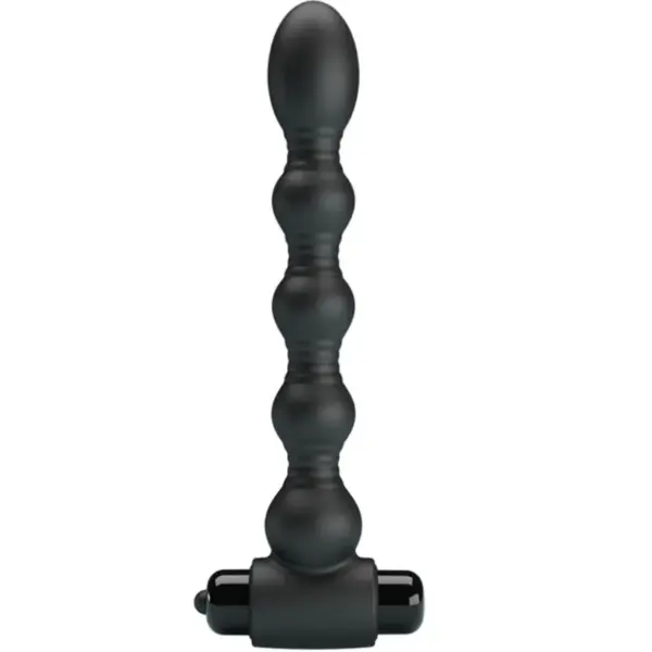 PRETTY LOVE - LYNN ANAAL PLUG SILICONEN 10 VIBRATIES ZWART