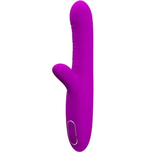 PRETTY LOVE - ANGELIQUE MULTIFUNCTIONELE VIBRATOR + PAARSE CLITORIS STIMULATOR
