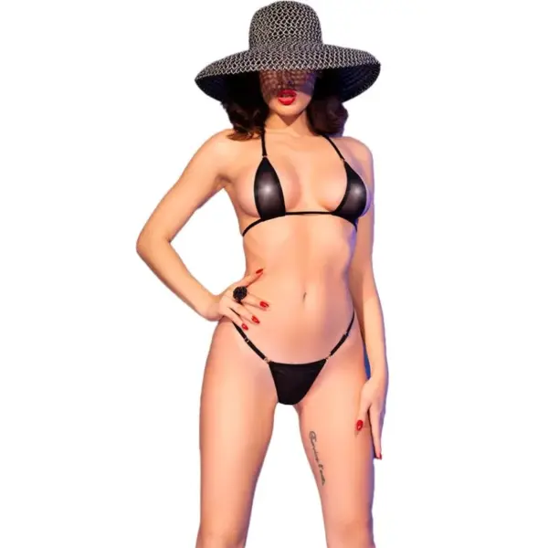 CHILIROSE - CR 4840 ZWARTE MICRO BIKINI S/M