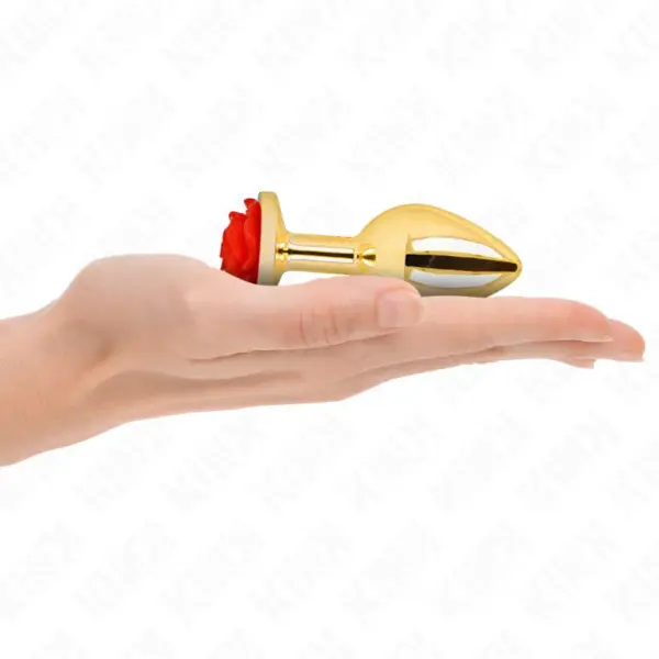 KINK - ROOD ROZE GOUD ANAAL PLUG MAAT M