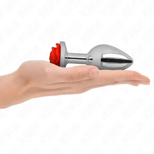 KINK - RED ROSE ANAAL PLUG MAAT L