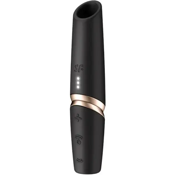 SATISFYER - PERFECTE KISS WAVE CLITORIS STIMULATOR ZWART / GOUD