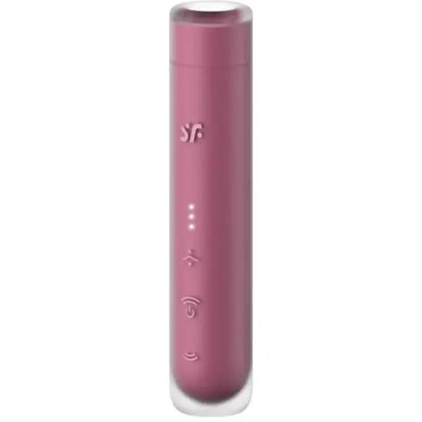SATISFYER - EERSTE KUS CLITORIS STIMULATOR VAN WAVES GARNET