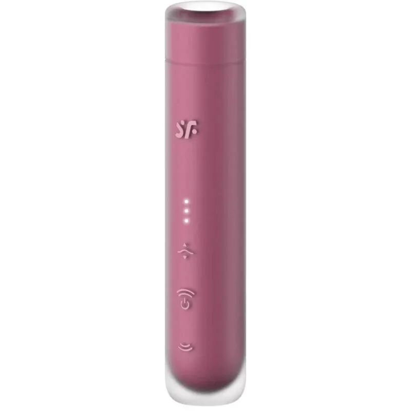 SATISFYER - EERSTE KUS CLITORIS STIMULATOR VAN WAVES GARNET