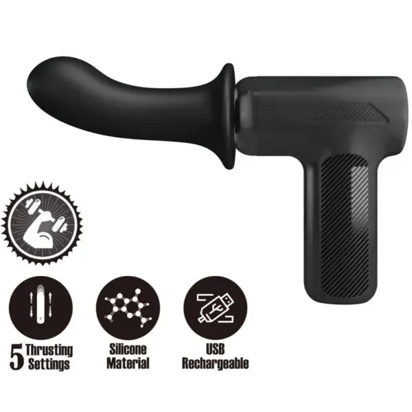 PRETTY LOVE - DJ DOCTOR MASSAGER 5 INSTELLINGEN ZWART