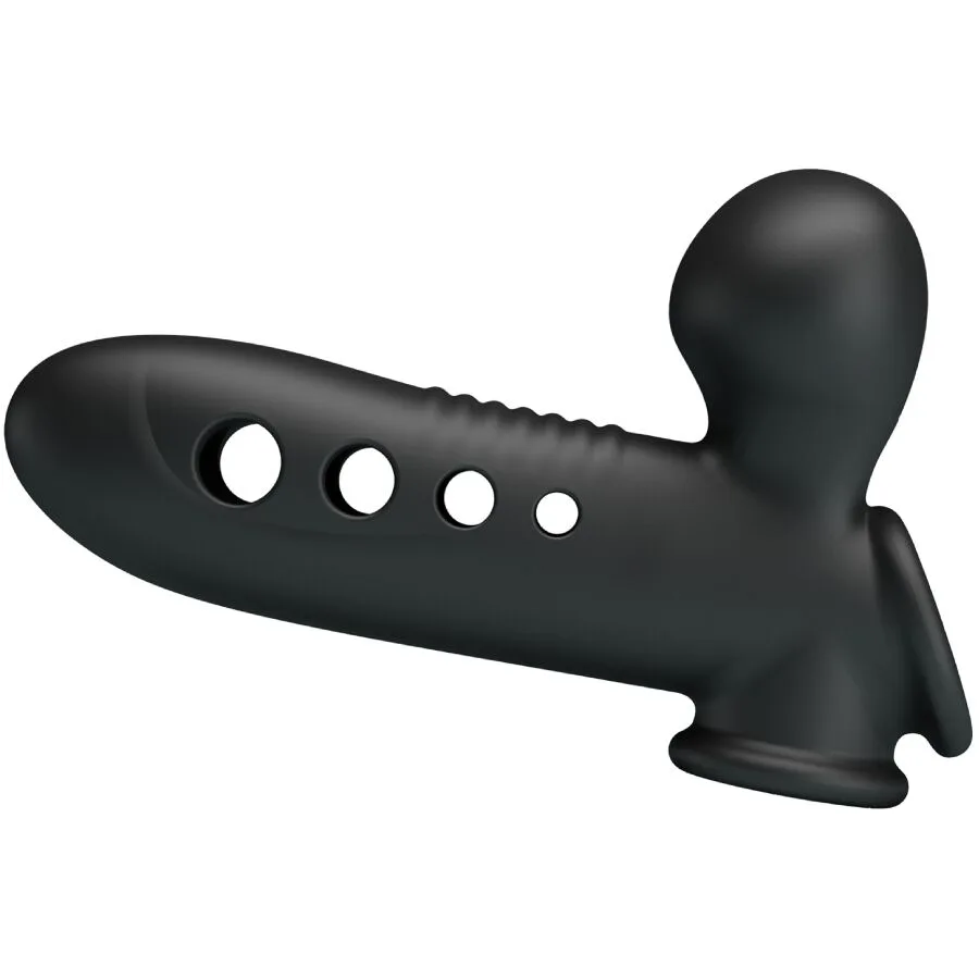 PRETTY LOVE - CRANE PENIS SLEEVE MET AIRBAG ZWART