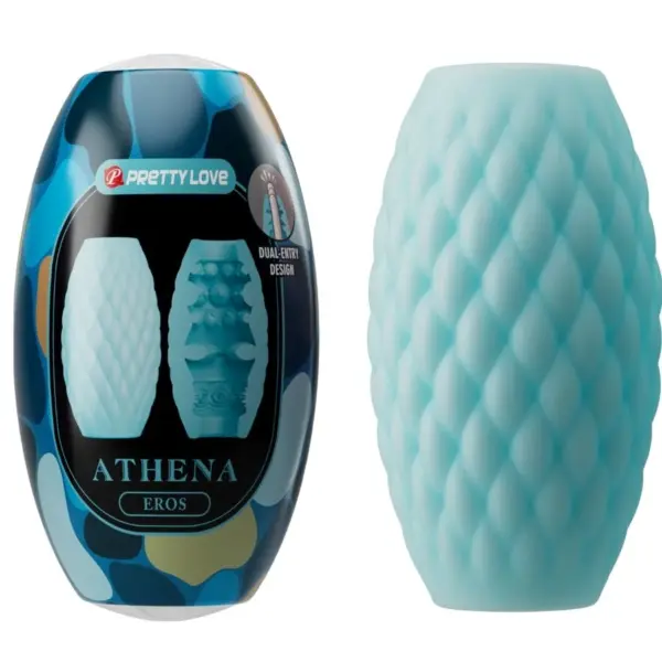 PRETTY LOVE - ATHENA EROS LICHTBLAUW SILICONEN MANNELIJKE MASTURBATOR