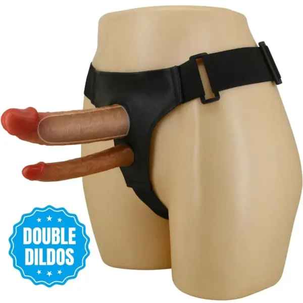 PRETTY LOVE - KEAVEN HARNESS BRIEFS UNIVERSEEL & COMFORTABELE DUBBELE DILDO
