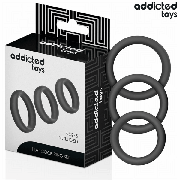 ADDICTED TOYS - SET VAN PLATTE SILICONEN RINGEN