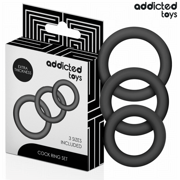 ADDICTED TOYS - SET VAN SILICONEN RINGEN MODEL 1