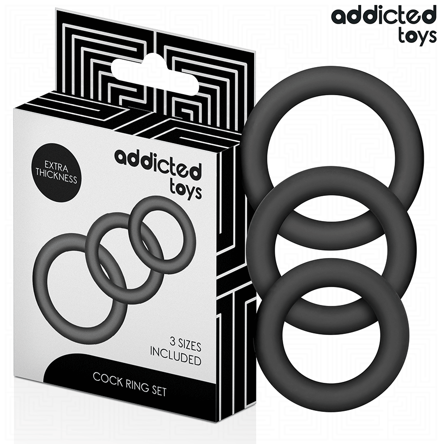 ADDICTED TOYS - SET VAN SILICONEN RINGEN MODEL 1