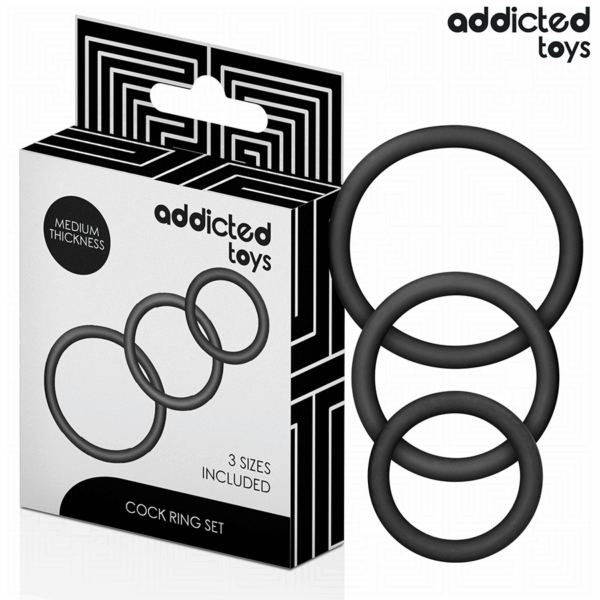 ADDICTED TOYS - SET VAN SILICONEN RINGEN MODEL 2