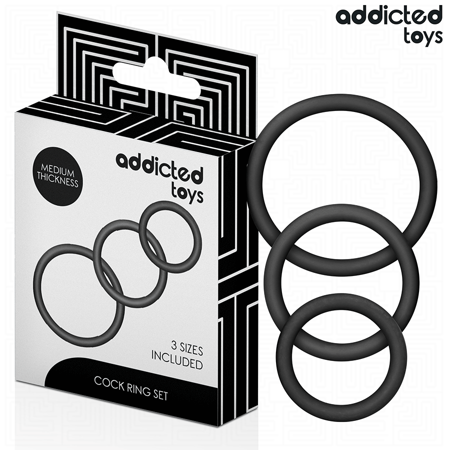 ADDICTED TOYS - SET VAN SILICONEN RINGEN MODEL 2