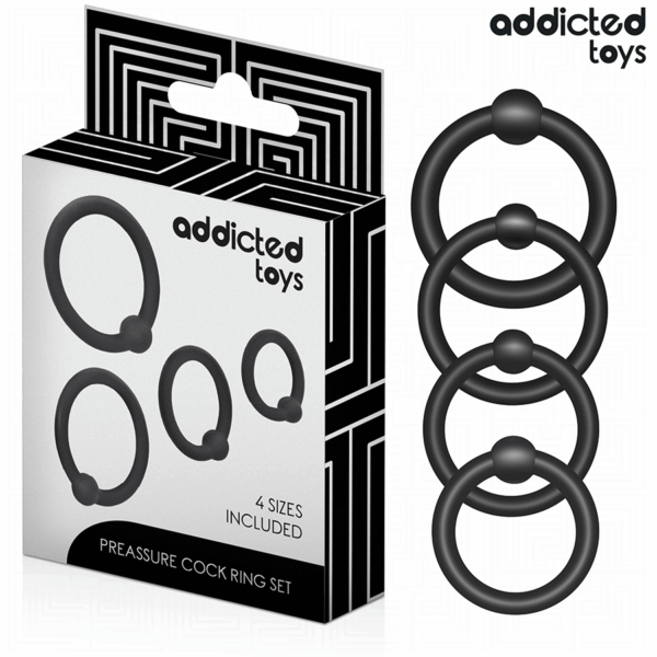 ADDICTED TOYS - SET VAN DRUKSILICONE RINGEN