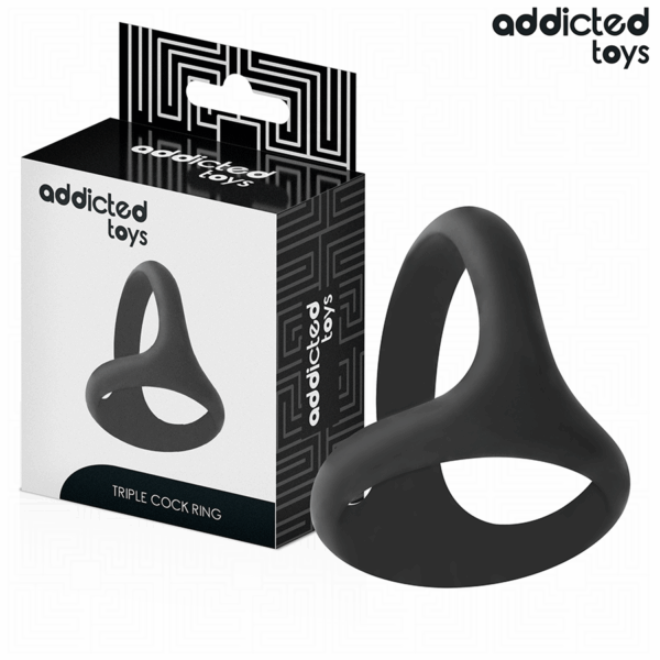 ADDICTED TOYS - DIKKE DRIEVOUDIGE PENISRING