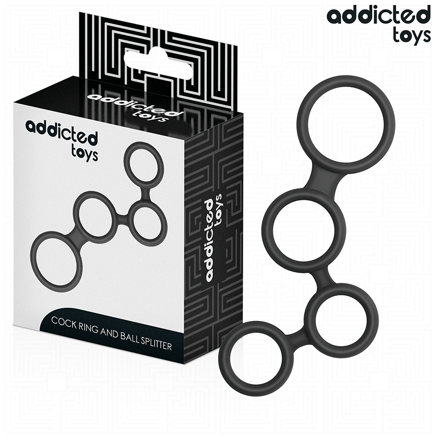 ADDICTED TOYS - PENISRING MET VERDELERS VOOR TESTIKELEN