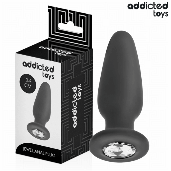 ADDICTED TOYS - ANAAL PLUG MET JUWEEL MAAT M 10,4 CM