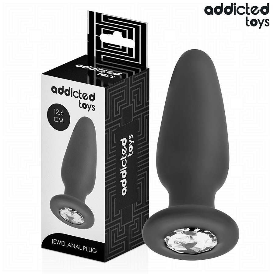 ADDICTED TOYS - ANAAL PLUG MET JUWEEL MAAT L 12,6 CM