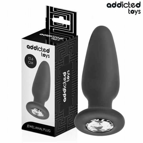 ADDICTED TOYS - ANAAL PLUG MET JUWEEL MAAT L 12,6 CM