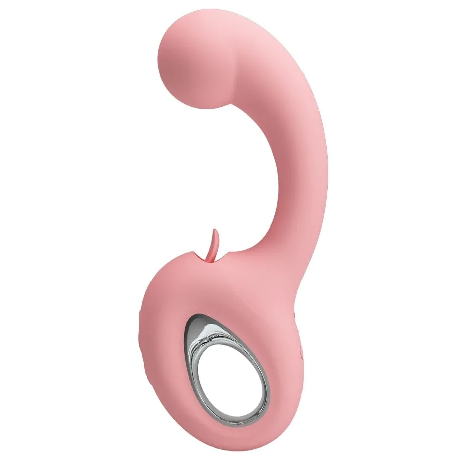 PRETTY LOVE - ERYNNYES G-SPOT VIBRATOR + CLITORIS STIMULATOR 10 VIBRATIES ROZE