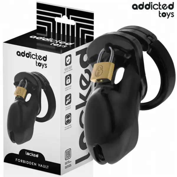 ADDICTED TOYS LOCKED - VERBODEN VAULT PENIS KOOI 10 CM