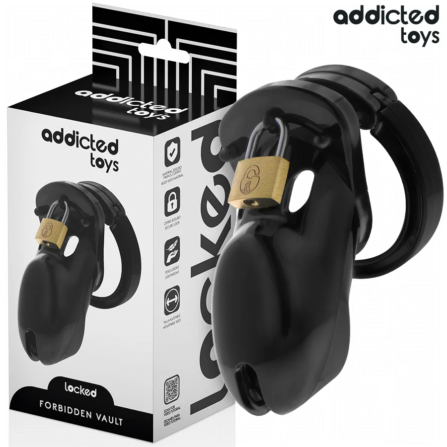ADDICTED TOYS LOCKED - VERBODEN VAULT PENIS KOOI 10 CM