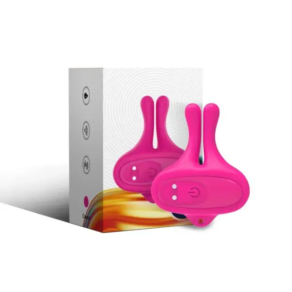 ARMONY - KONIJNVORMIGE VIBRATIE MAGNETISCHE TEPELKLEMMEN ROZE