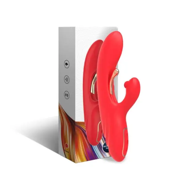 ARMONY - G-SPOT EN CLITORIS STIMULATOR VIBRATOR MET OSCILLERENDE TONG ROOD
