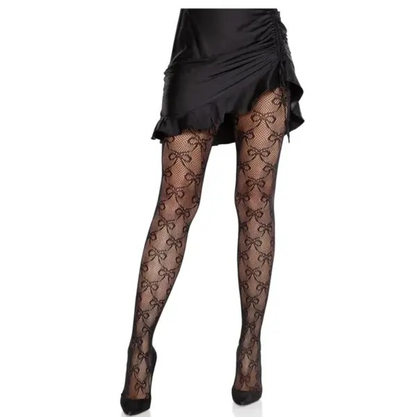 LEG AVENUE - NETTE PANTY MET STRIK ZWART