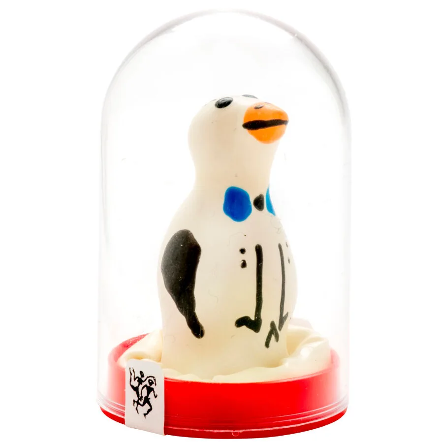 CONDOMERIE - HANDBESCHILDERDE NIEUWIGHEID CONDOOMS PINGUÏN